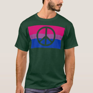 Pacifist Fredstecken Protest Hippie Gay Biseual Pr T Shirt