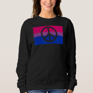 Pacifist Fredstecken Protest Hippie Gay Bisexual P T Shirt