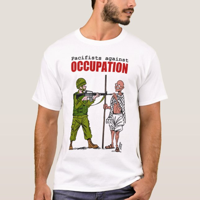 Pacifists mot ockupation t-shirt (Framsida)