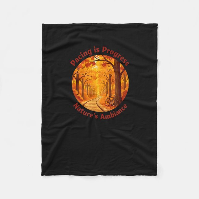 Pacing Is Progress Self-care - Nature Walk Gift  Fleecefilt (Framsidan)