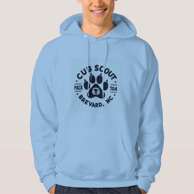 Pack 704 Brevard NC Tröja Hoodie (Framsida)