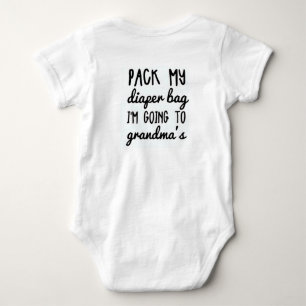 PACK MY DIAPER BAG T SHIRT