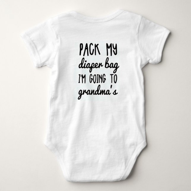 PACK MY DIAPER BAG T SHIRT (Baksida)