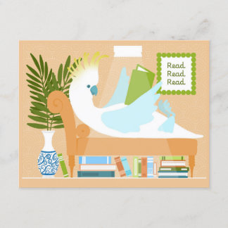 PACK of 10 Reading Cockatoo Postcards Anteckningskort