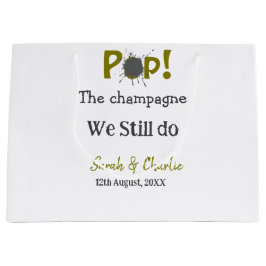 Packa champagnen vi fortfarande gör guld grått-par