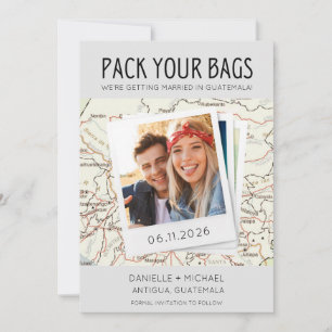 Packa dina väskor Guatemala Destination Bröllop Spara Datumet