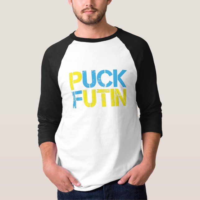 Packa Futin-medlemmen jag står med Ukraina T Shirt (Framsida)