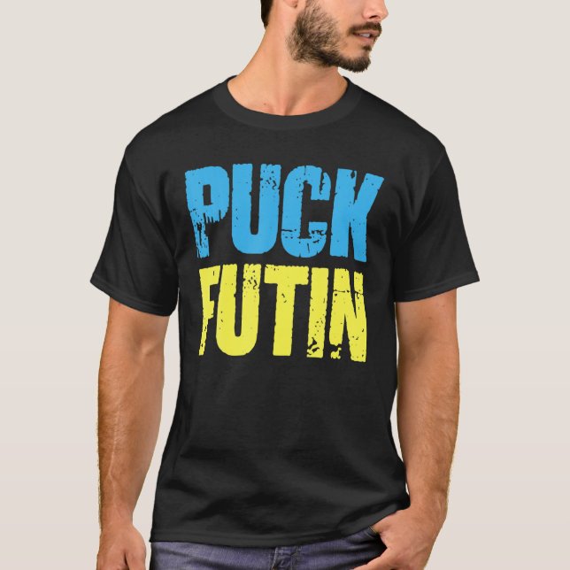 Packa Futin Memid jag står med Ukraina Lov T Shirt (Framsida)