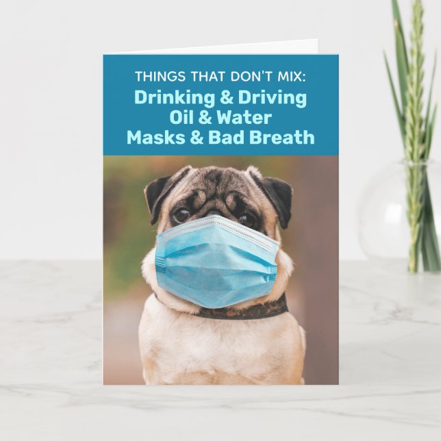 Packa med mask - Masker och andedräkt Blanda inte Kort (Framsida)