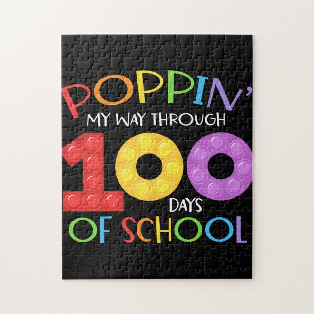 Packa mig genom 100 dagars skolgång pussel (Vertikal)