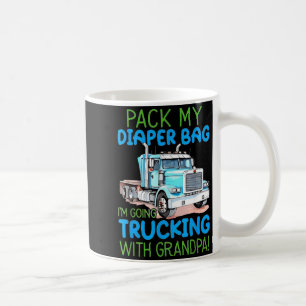 Packa Min Blöja Väska Jag Ska Lasta Med Farfar Kaffemugg