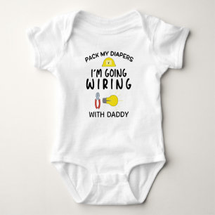 Packa min blöjor jag ska Wiring med Pappa T Shirt
