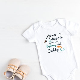 Packa mina blöjor jag ska fiska med pappa t shirt