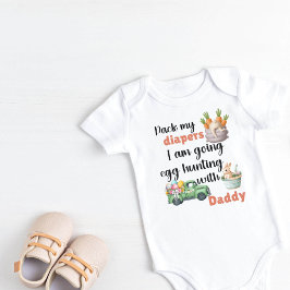 Packa mina blöjor jag ska jaga ägg med pappa t shirt