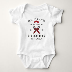 Packa mina blöjor jag ska pipefitting med pappa t shirt