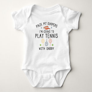 Packa mina blöjor jag ska spela tennis med pappa t shirt