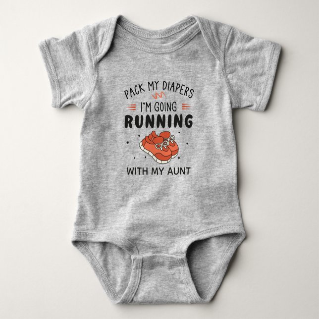 Packa mina blöjor jag ska springa med min faster t shirt (Framsida)