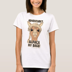 Packa mina väskor, lustigt Alpaca Llama T Shirt