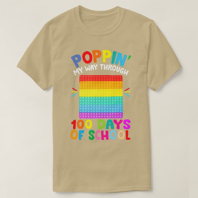 Packa mitt sätt att gå 100 dagar, roligt 100 dagar t shirt (Design framsida)