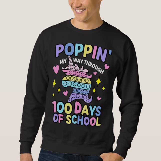 Packa mitt sätt att gå 100 dagars skolresa 100 lång ärmad tröja (Framsida)