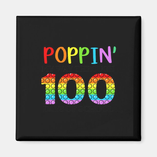 Packa mitt sätt att gå igenom 100 skoldagar magnet (Framsidan)