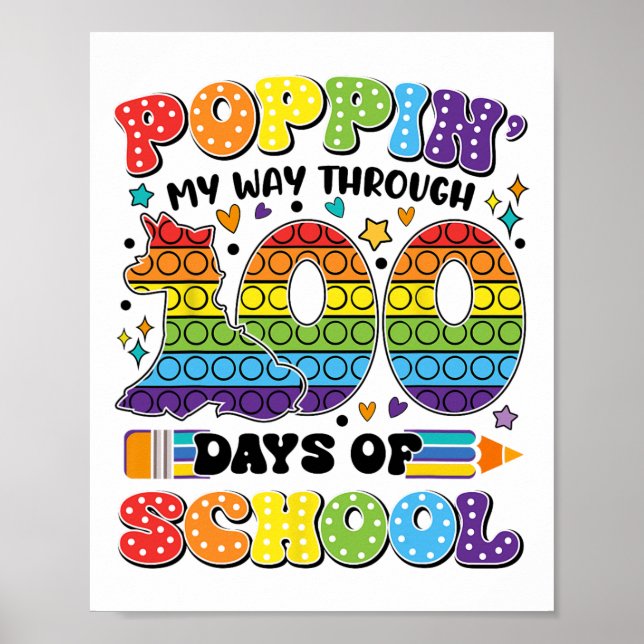 Packa mitt sätt till 100 dagar med skolbarn 100 to poster (Framsidan)