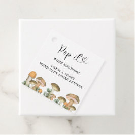 Packa när hon poppar - svampar - gåvor etiketter