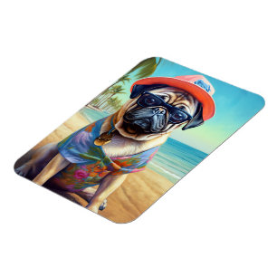 Packa på Beach, sommargåva till hund älskare Magnet