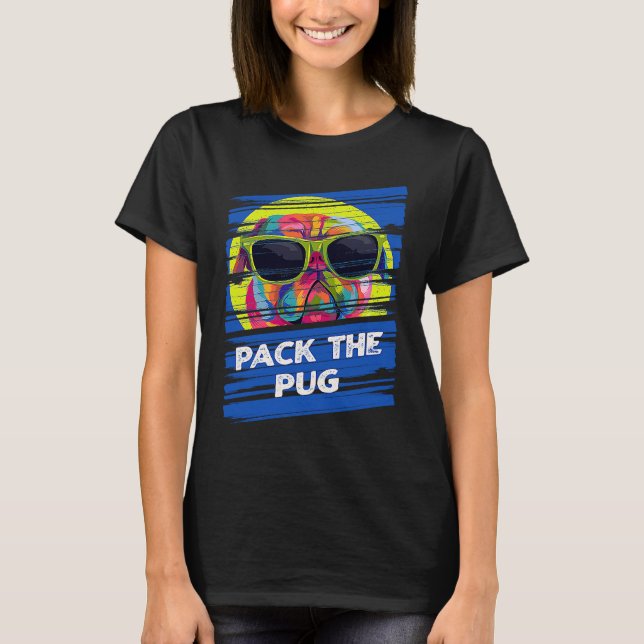 Packa Pugen  Djur Puns Humor Djur Meme T Shirt (Framsida)