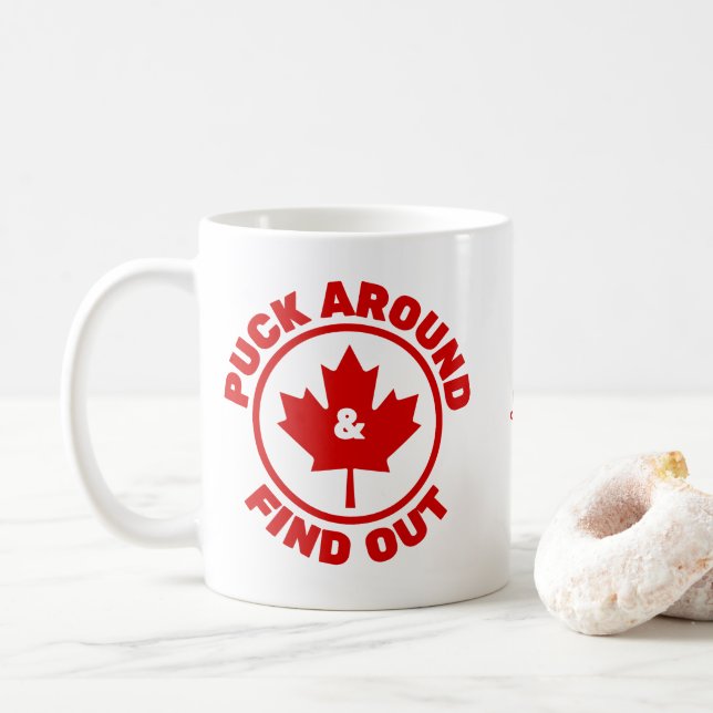 Packa runt och ta reda på kanadensiska aple Löv Kaffemugg (Med munk)
