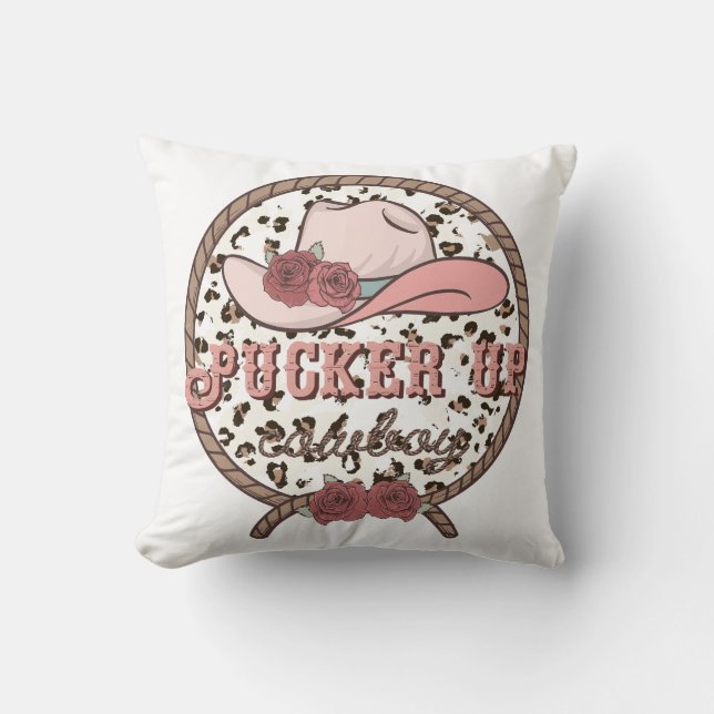 Packa upp Cowboy Kudde (Framsida)