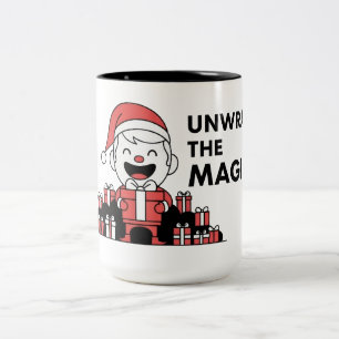 Packa upp den magiska julen Två-Tonad mugg