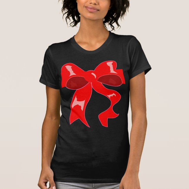 "Packa upp med omsorg",--Julpilbågeutslagsplats T-shirt (Framsida)