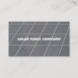 Packar ihop den sol- panelen för reklamfilmen visitkort