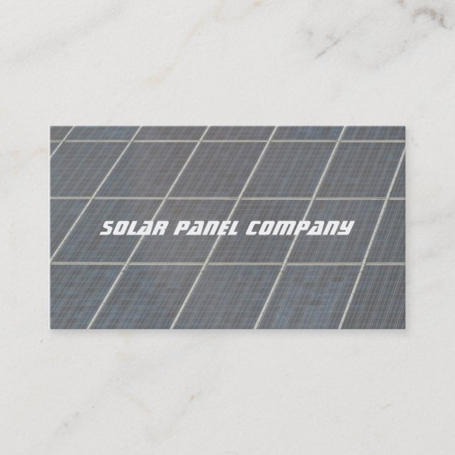 Packar ihop den sol- panelen för reklamfilmen visitkort (Framsida)