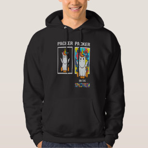 Packar människor med autism-pussel enhörning neuro hoodie