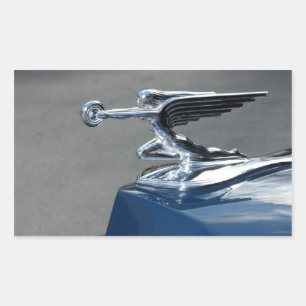 Packards flytande Dam-prydnadsföremål Rektangulärt Klistermärke