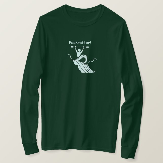 Packeraft. Packrafter. Tee Shirt (Design framsida)