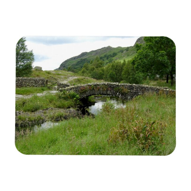 Packhorse Bridge i Watendlath Magnet (Horisontell)
