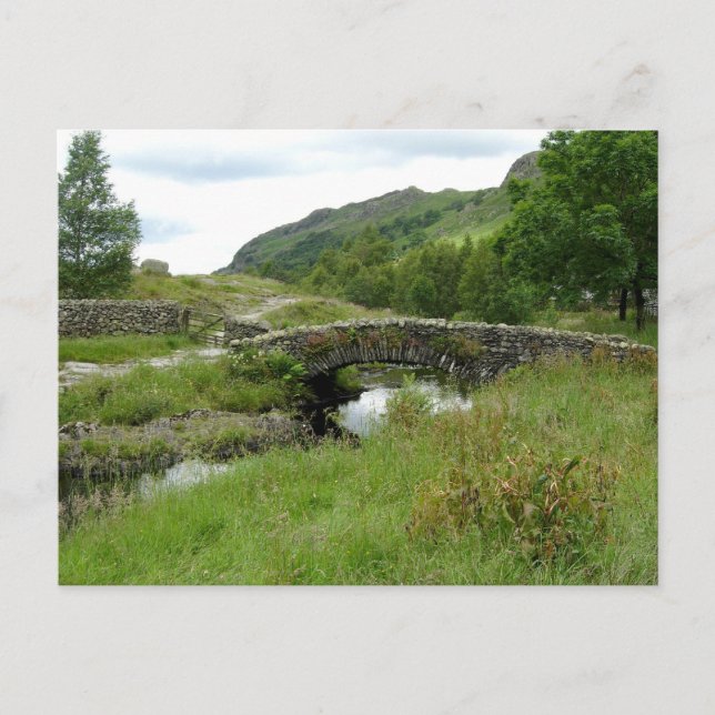 Packhorse Bridge vid Watendlath Vykort (Framsida)