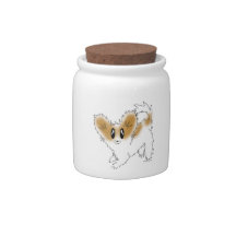 Packlad papillon Puppy Hund Treat Cookie Burk