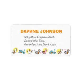 Packlad Pastels Baby Ankor Barn Birthday Adress Adressetikett