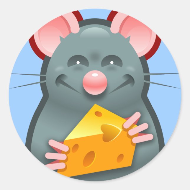 PackRat Sticker Runt Klistermärke (Framsida)