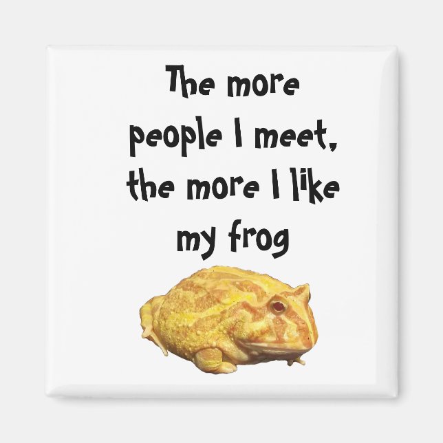 Pacman Frog Lemon Magnet (Framsidan)