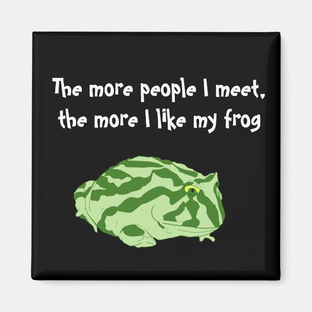 Pacman Frogs bättre än folk? Magnet (Framsidan)