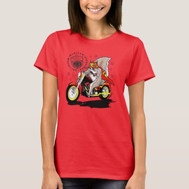 Paco Motorcycle - Mexikanska Wrestling Squirrels T Shirt (Framsida)