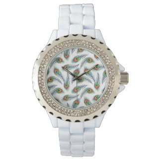Pacock Mönster Print Watch Armbandsur
