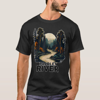 Pacoletfloden Retro minimalistisk flod T Shirt