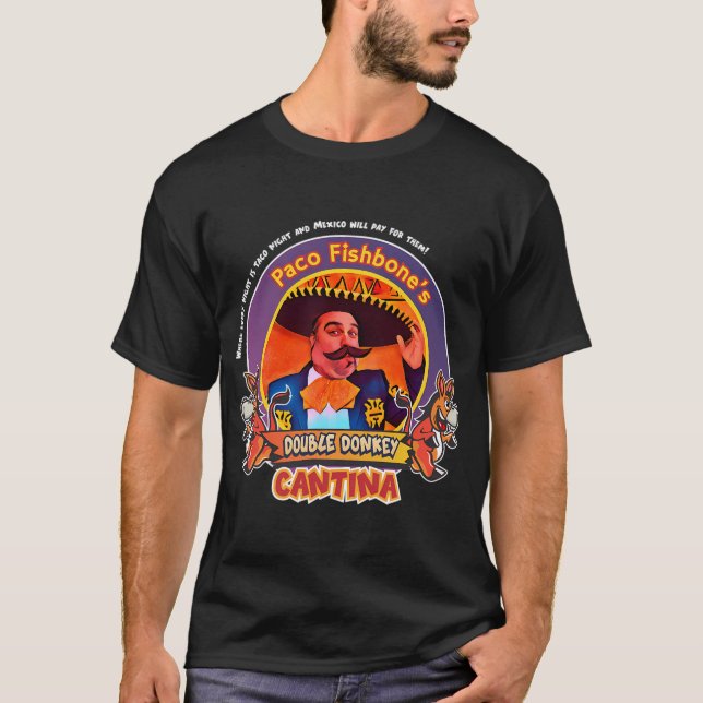 Paco's Double Donkey Cantina T Shirt (Framsida)