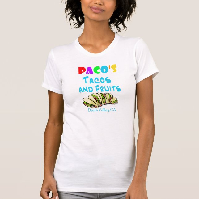 Pacos Tacosskjorta (kvinnan 2-sided passade), Tee (Framsida)